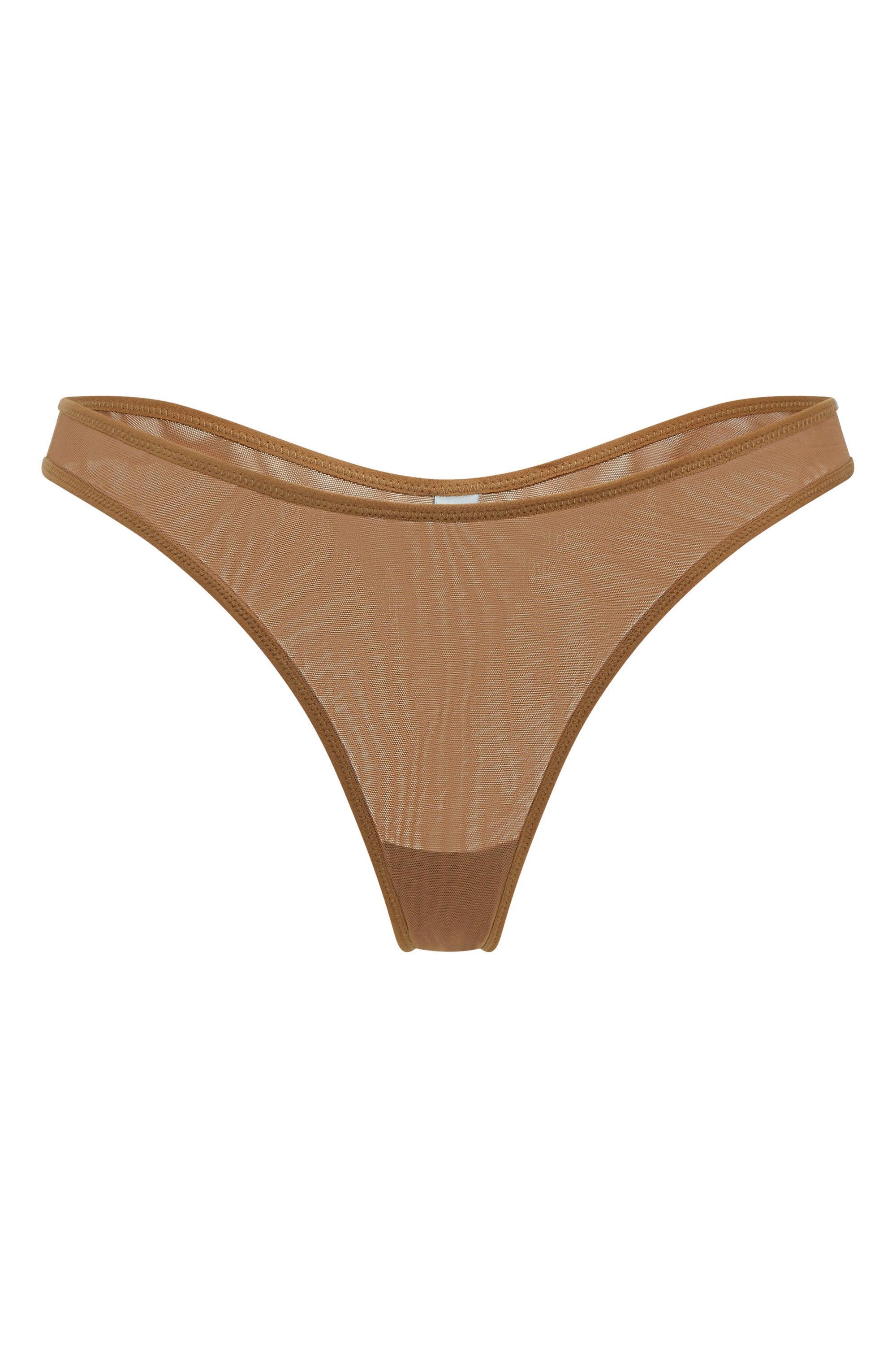 Soft Mesh Single Layer Underwired Bra in Almond Product Image