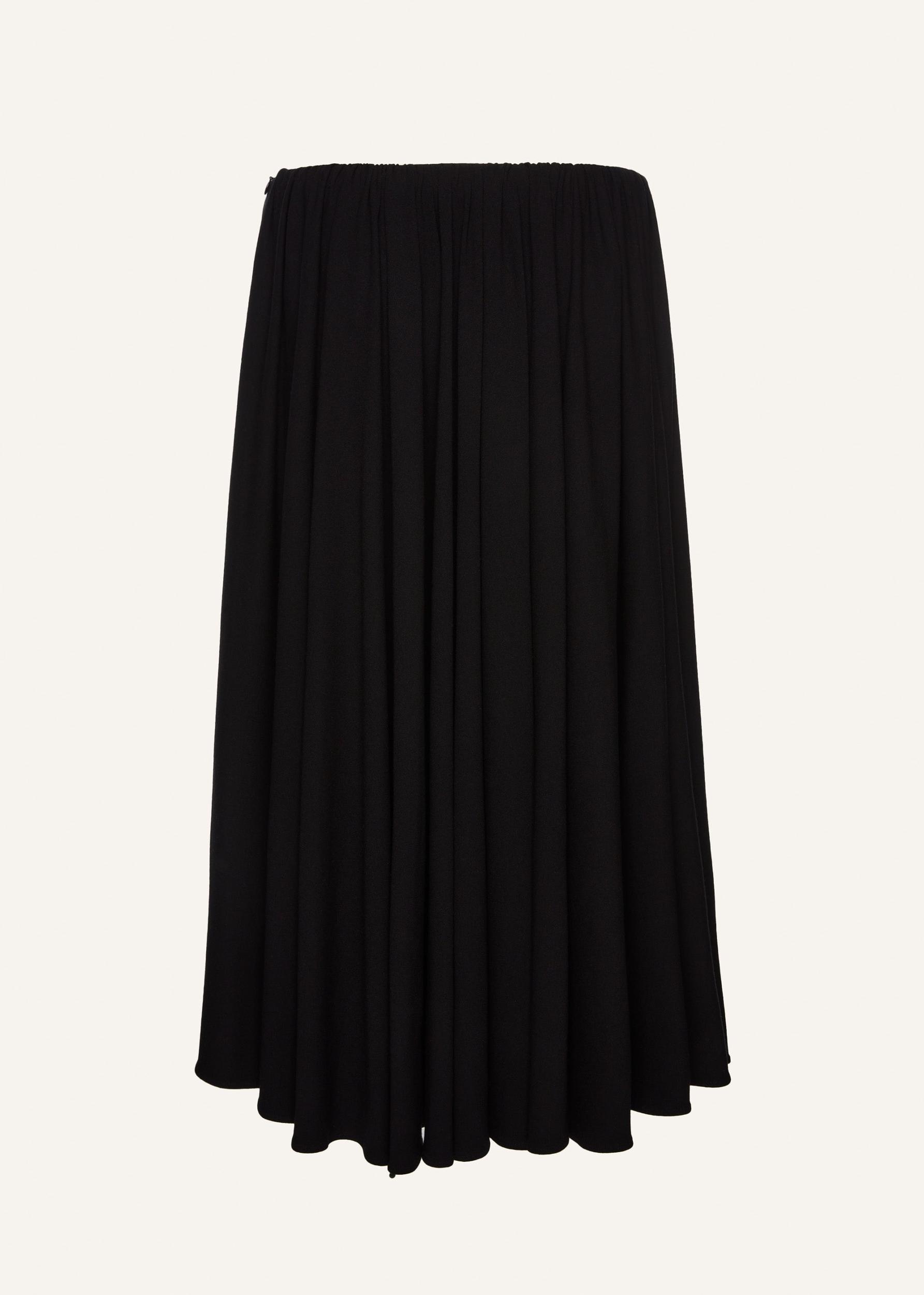 Sheer midi skirt in black Product Image