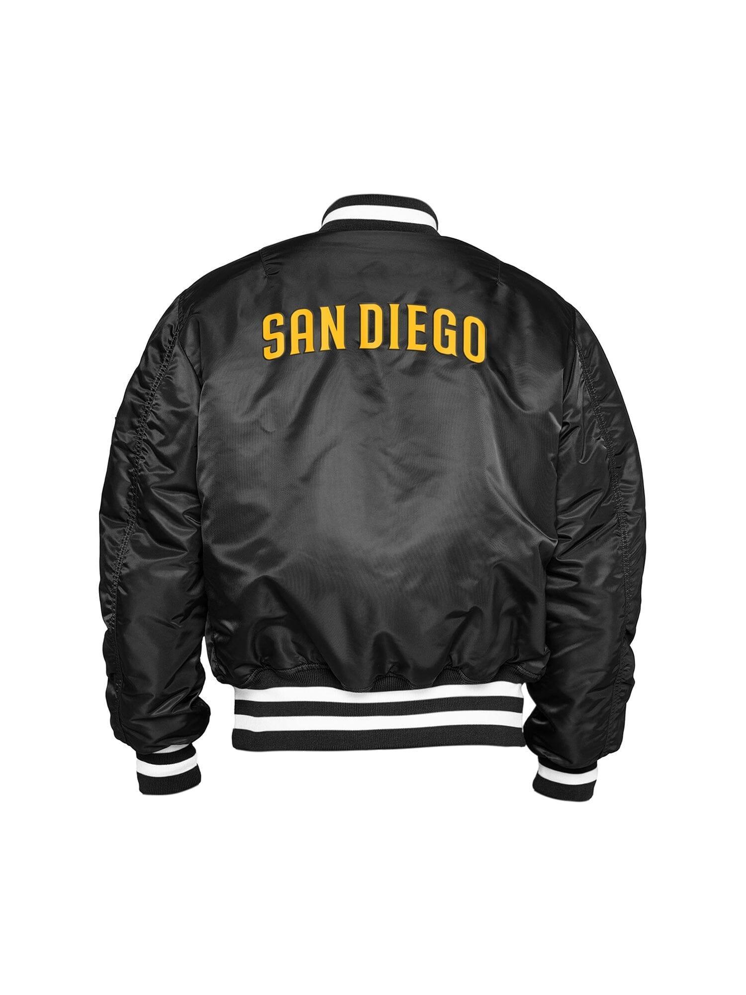 SAN DIEGO PADRES X ALPHA X NEW ERA MA-1 BOMBER JACKET Product Image