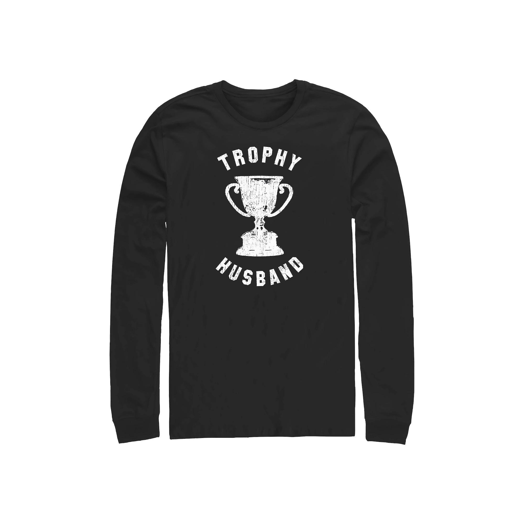 Big & Tall Trophy Husband Long Sleeve Graphic Tee, Men's,  Product Image
