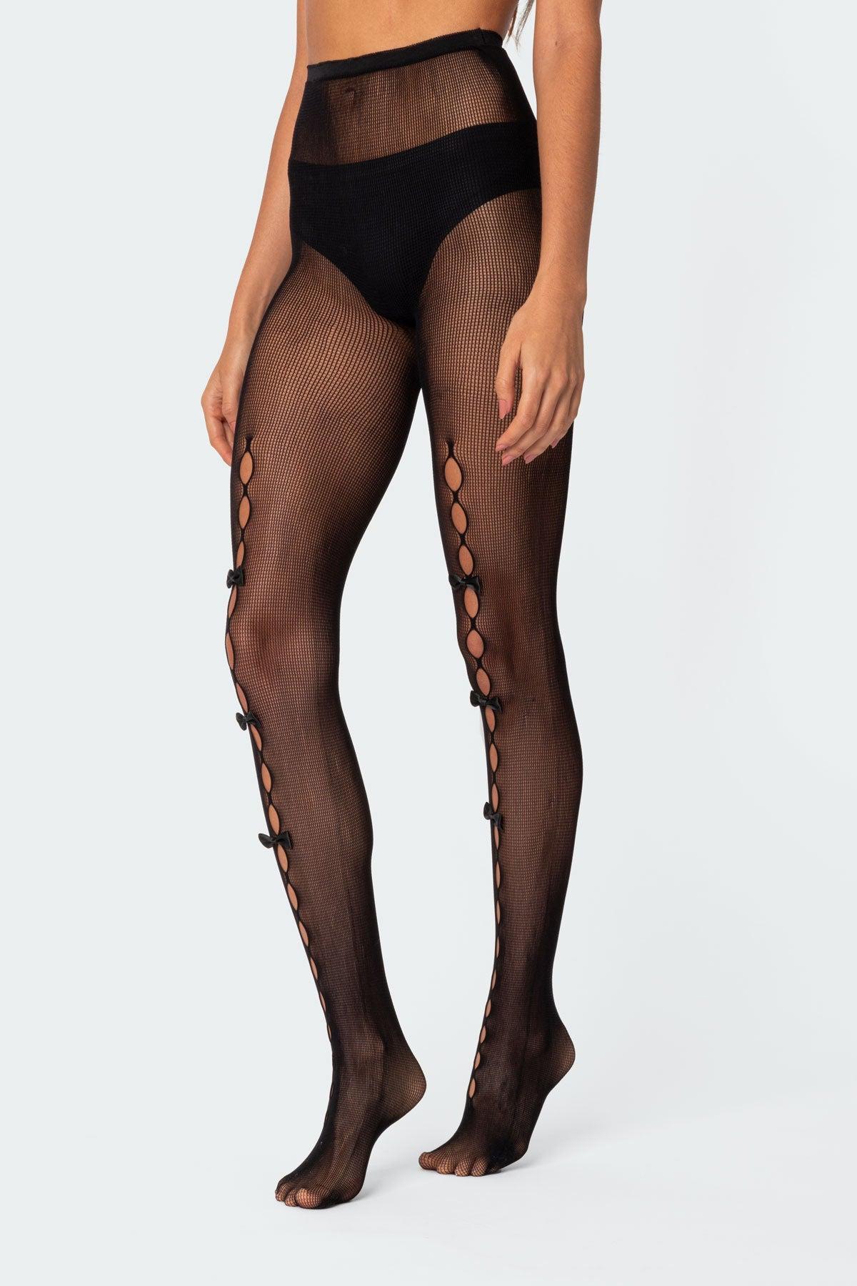 Bowtie Cutout Tights Product Image