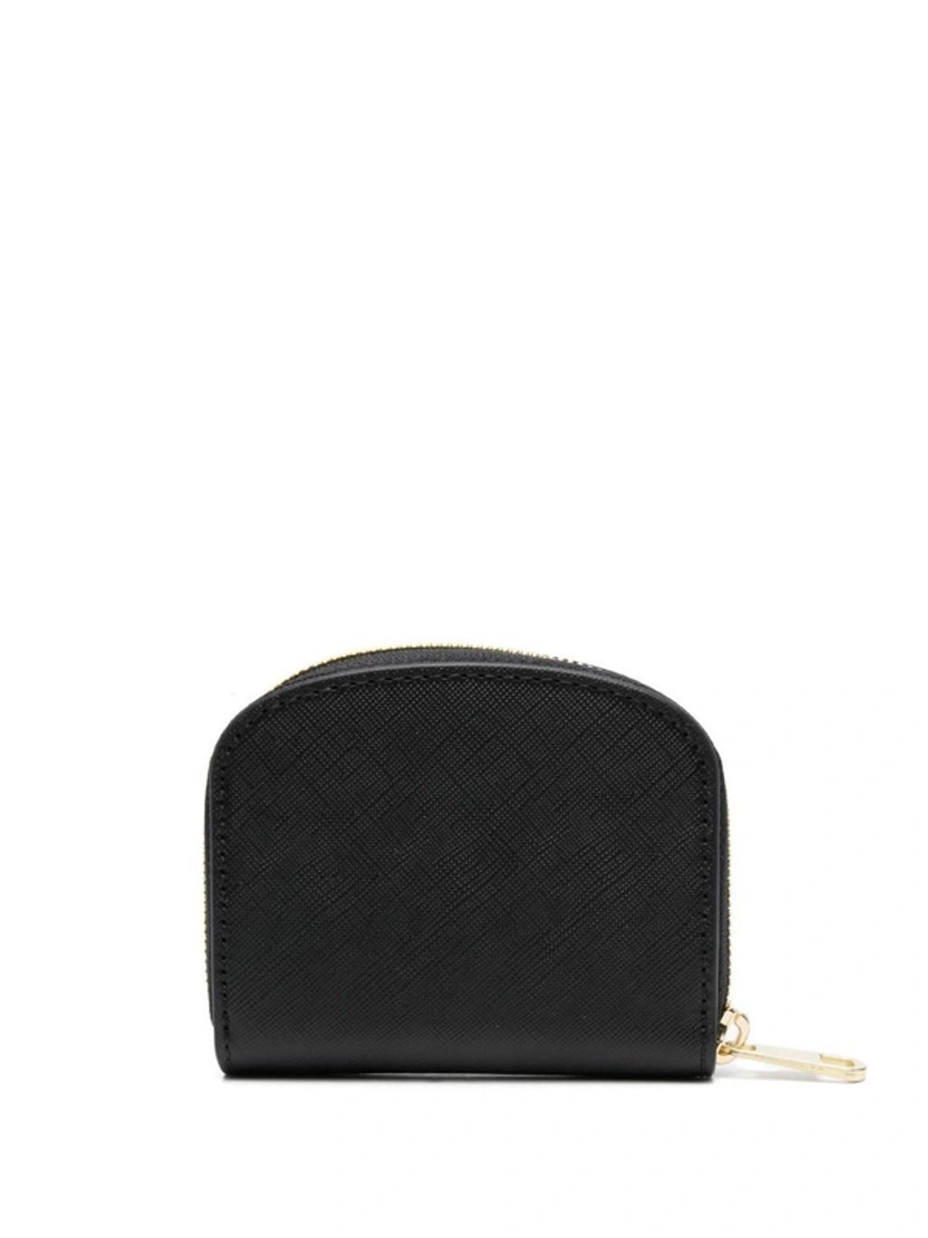 APC Logo-print Zip-fastening Purse In Schwarz Product Image