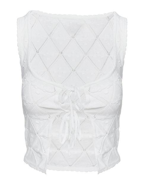 Giulia Knit Top White Product Image