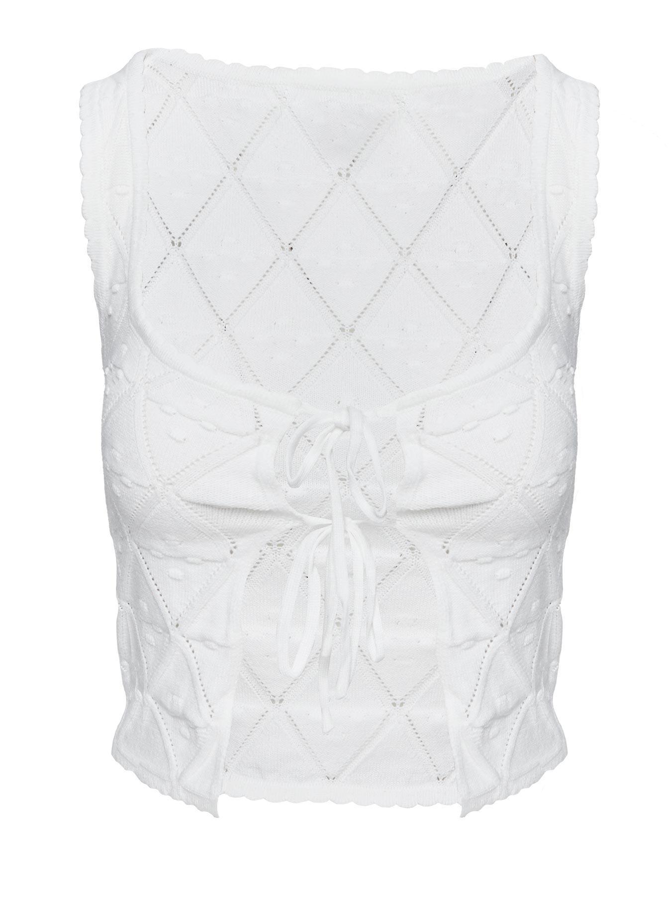 Giulia Knit Top White Product Image