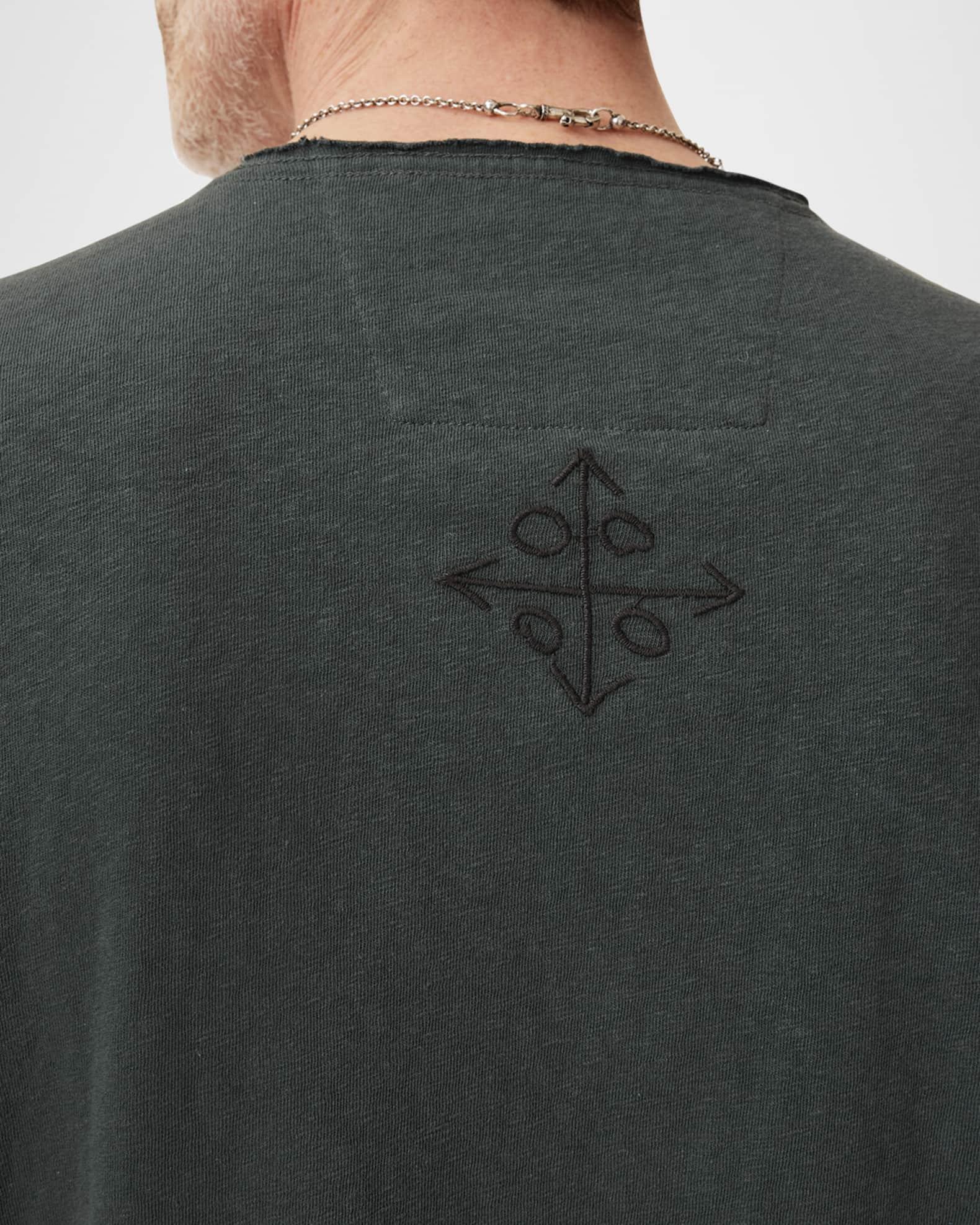 Men's Allover Symbols V-Neck T-Shirt Product Image
