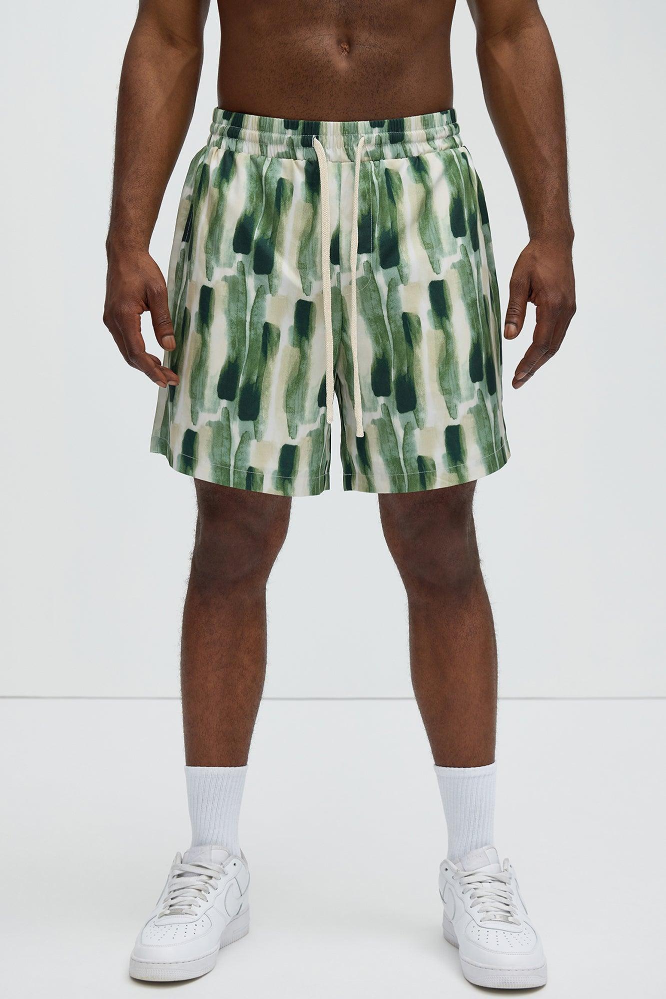 Beachview Warm Up Shorts - Green/combo Product Image