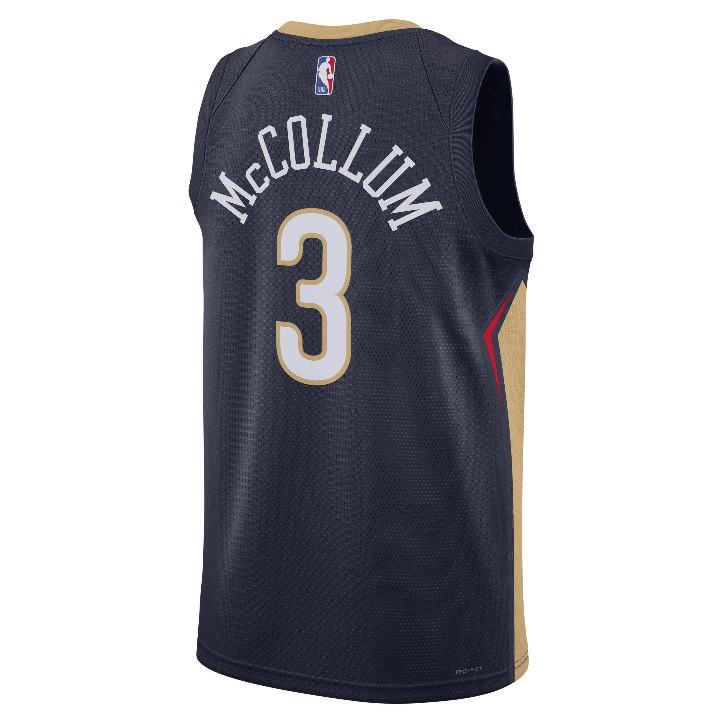 New Orleans Pelicans Icon Edition 2022/23 Nike Mens Dri-FIT NBA Swingman Jersey Product Image