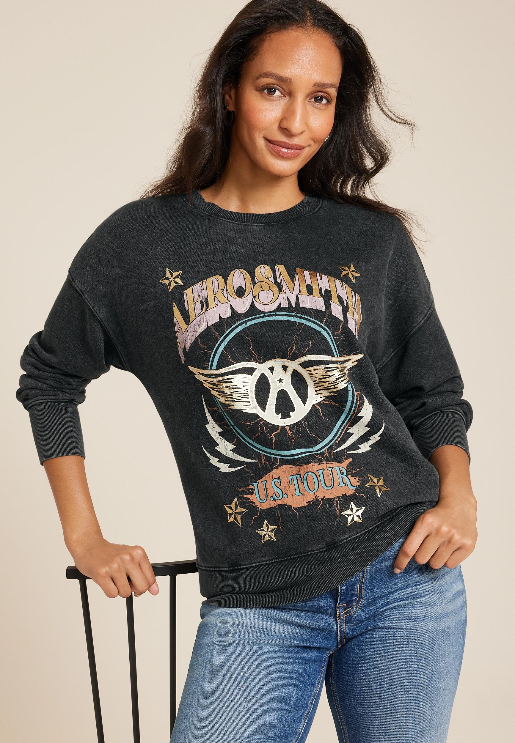 Maurices Womens Aerosmith Relaxed Fit Sweatshirt Size Medium Product Image