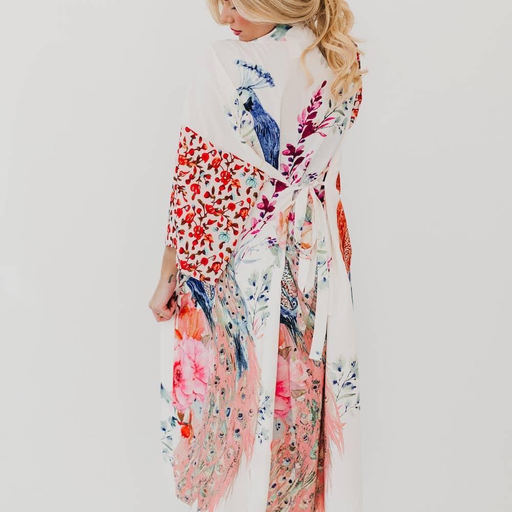 Peacock Summer Kimono Product Image