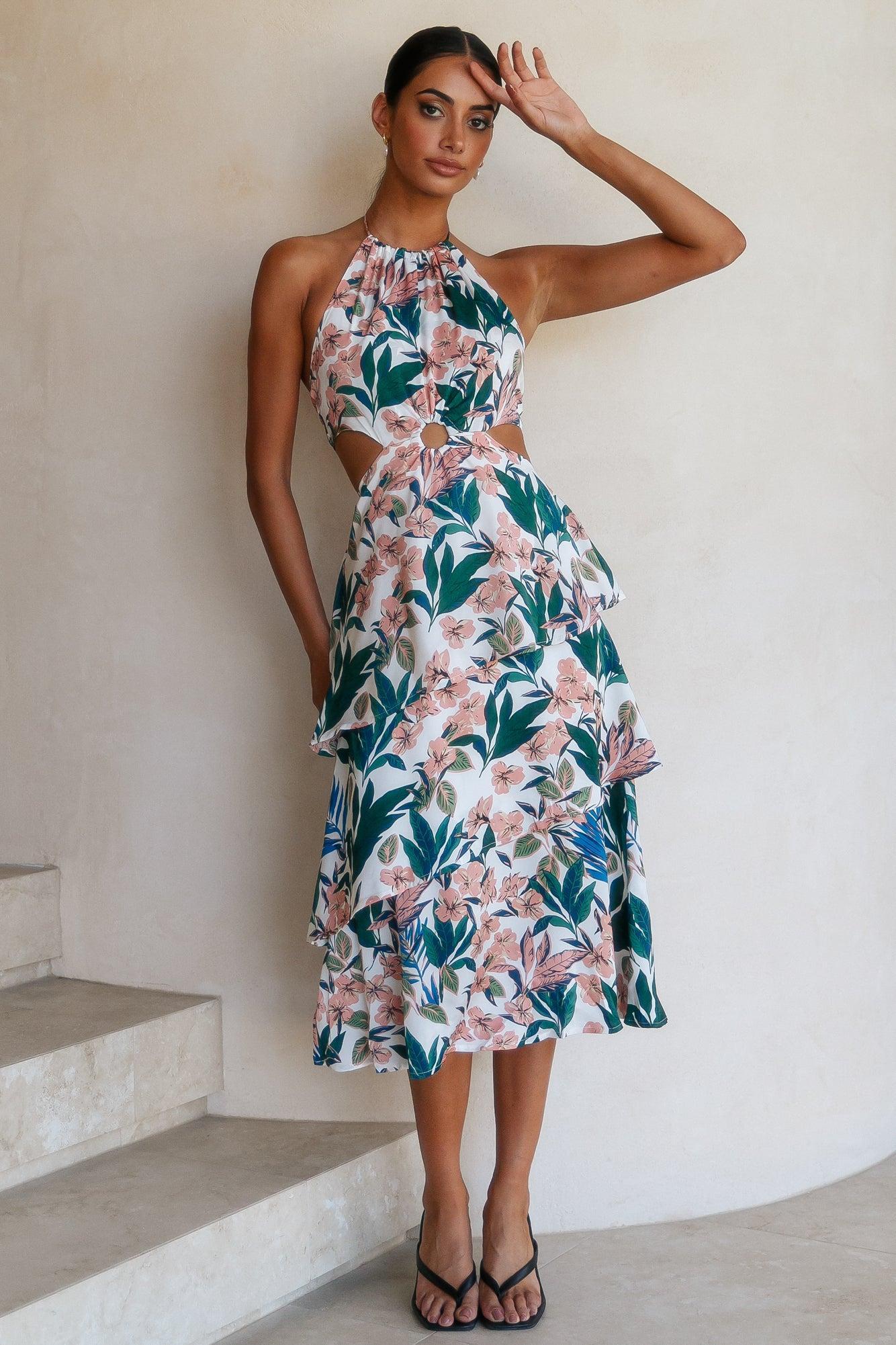 Flowing By Maxi Dress Floral Product Image