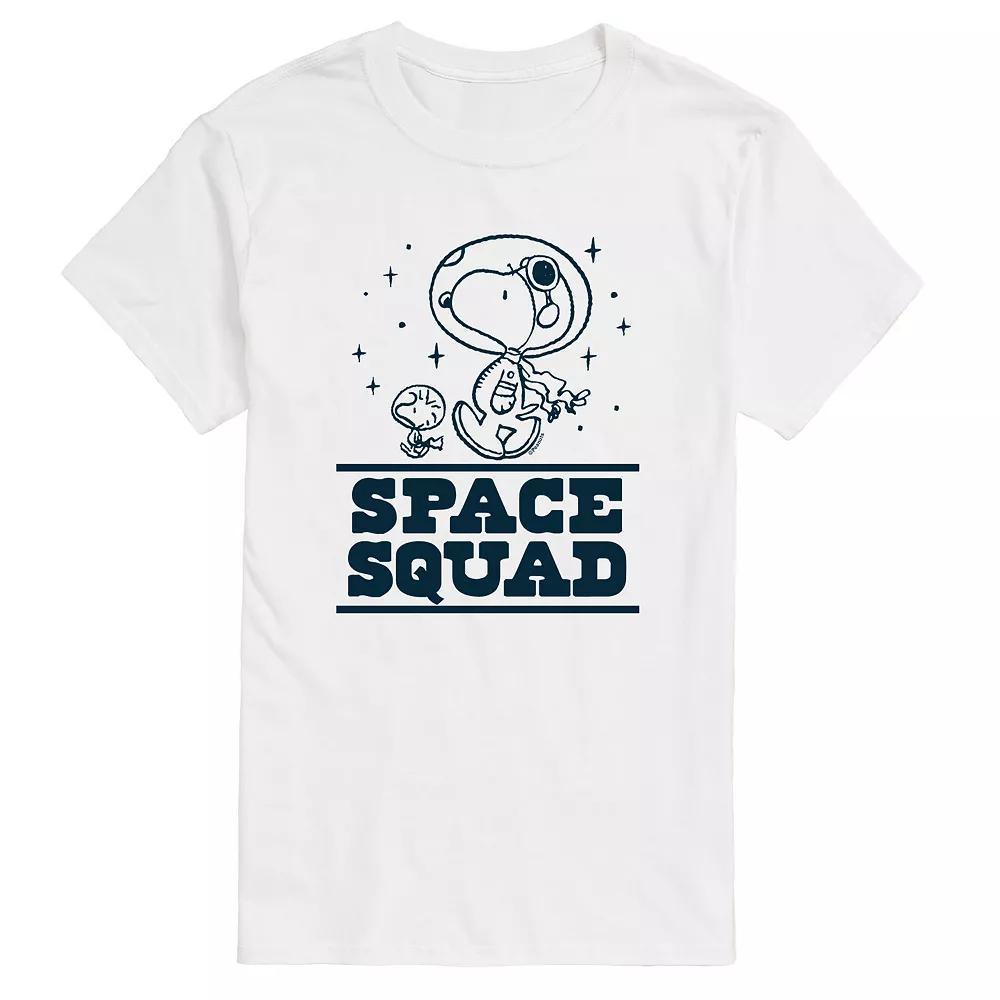 Men's Peanuts Space Squad Tee, Size: Large, White Product Image