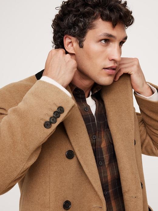 Camel-Wool-Cashmere Topcoat Product Image