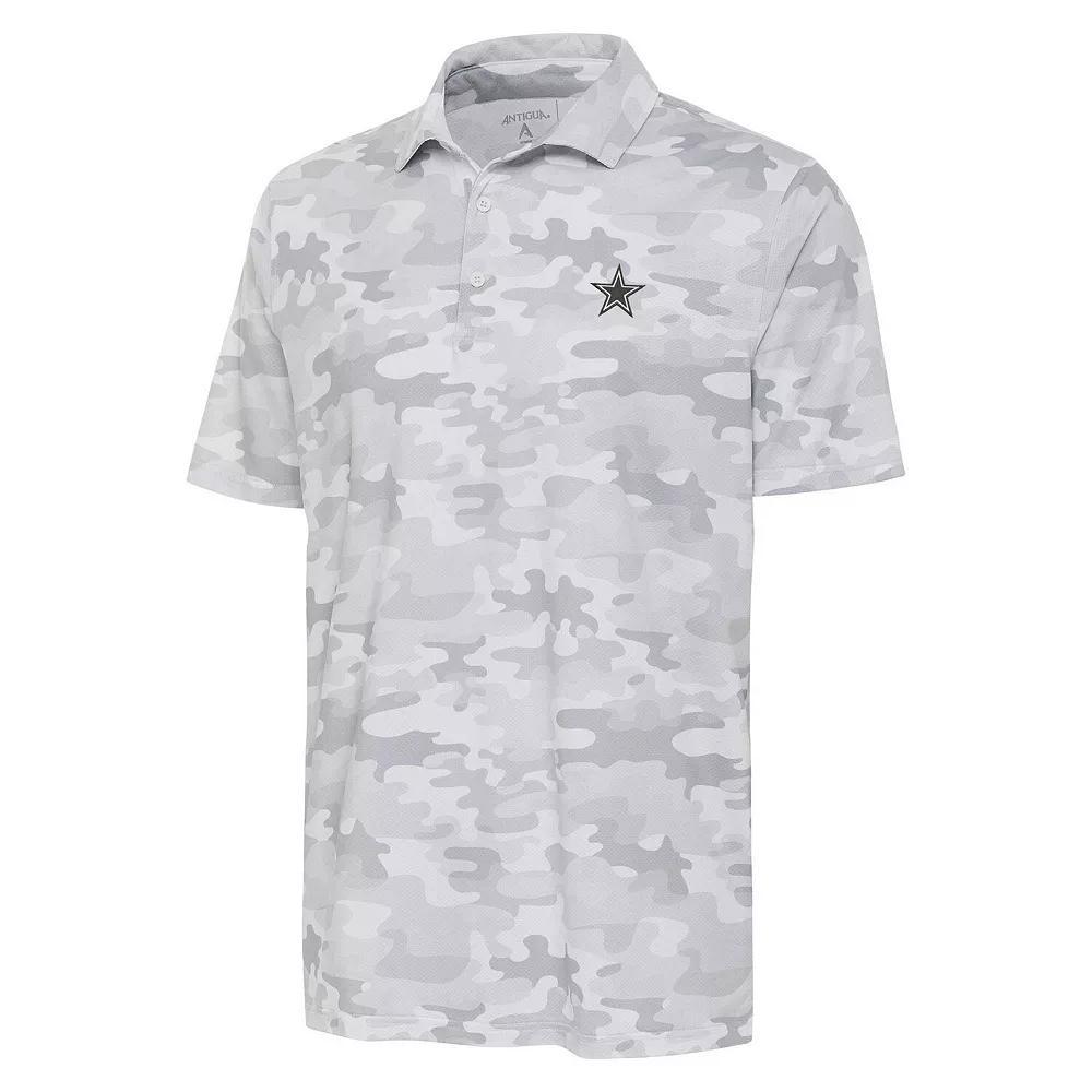 Men's Antigua White Dallas Cowboys Collide Tonal Star Polo,  Product Image