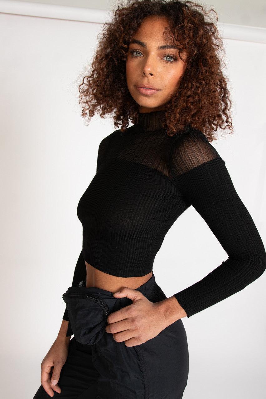 Mesh Top Pullover Product Image