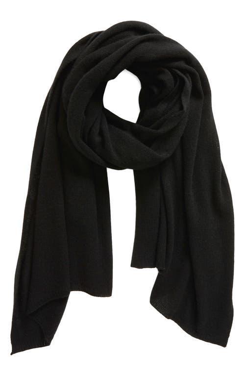 Women's Lightweight Cashmere Travel Wrap In Black Product Image