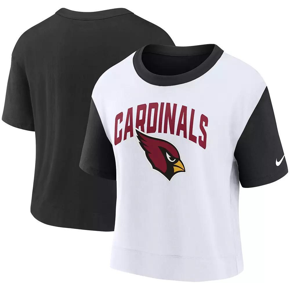 Women's Nike Black/White Arizona Cardinals High Hip Fashion T-Shirt,  Product Image