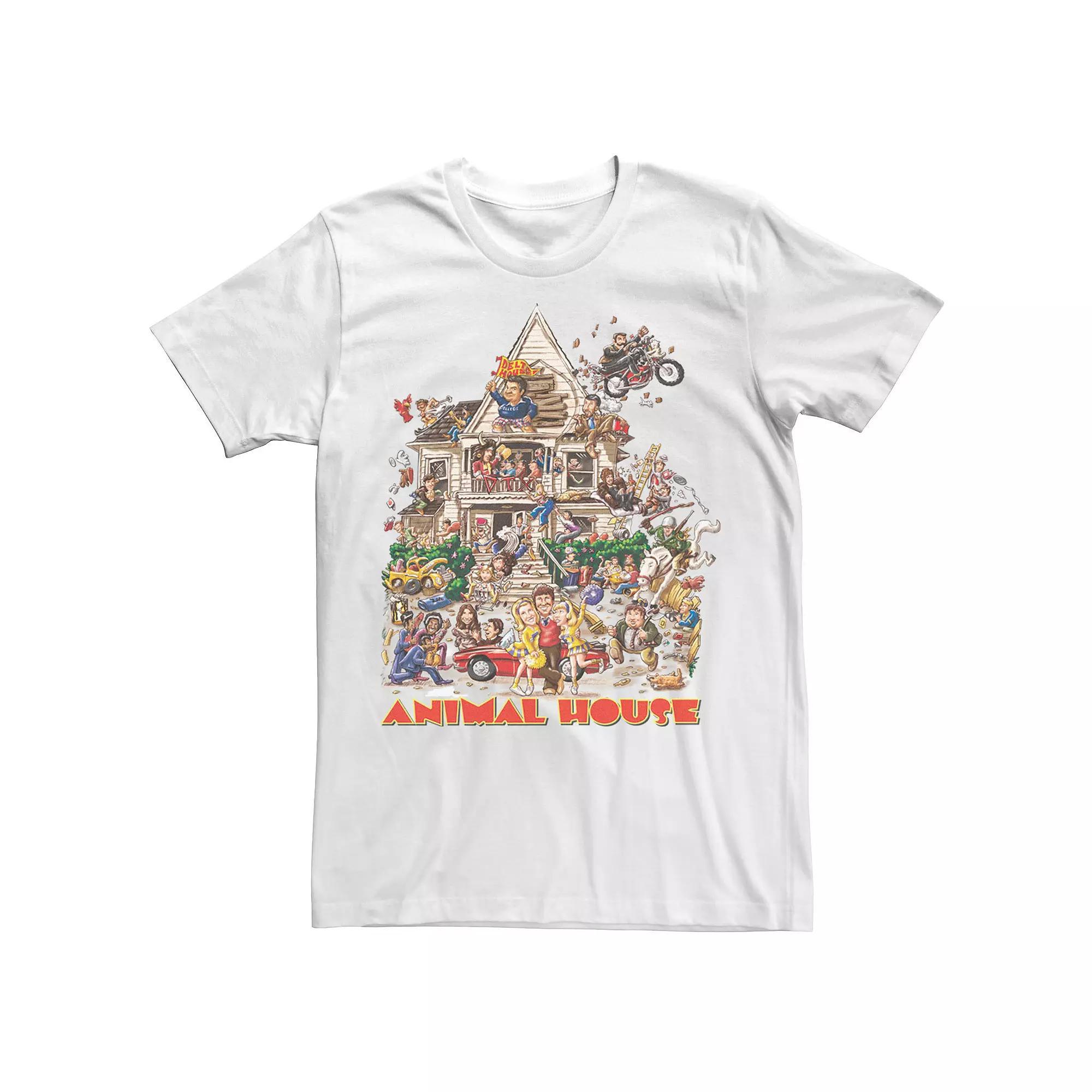 Men's Animal House Wild Rager Tee, Size: Medium, White Product Image