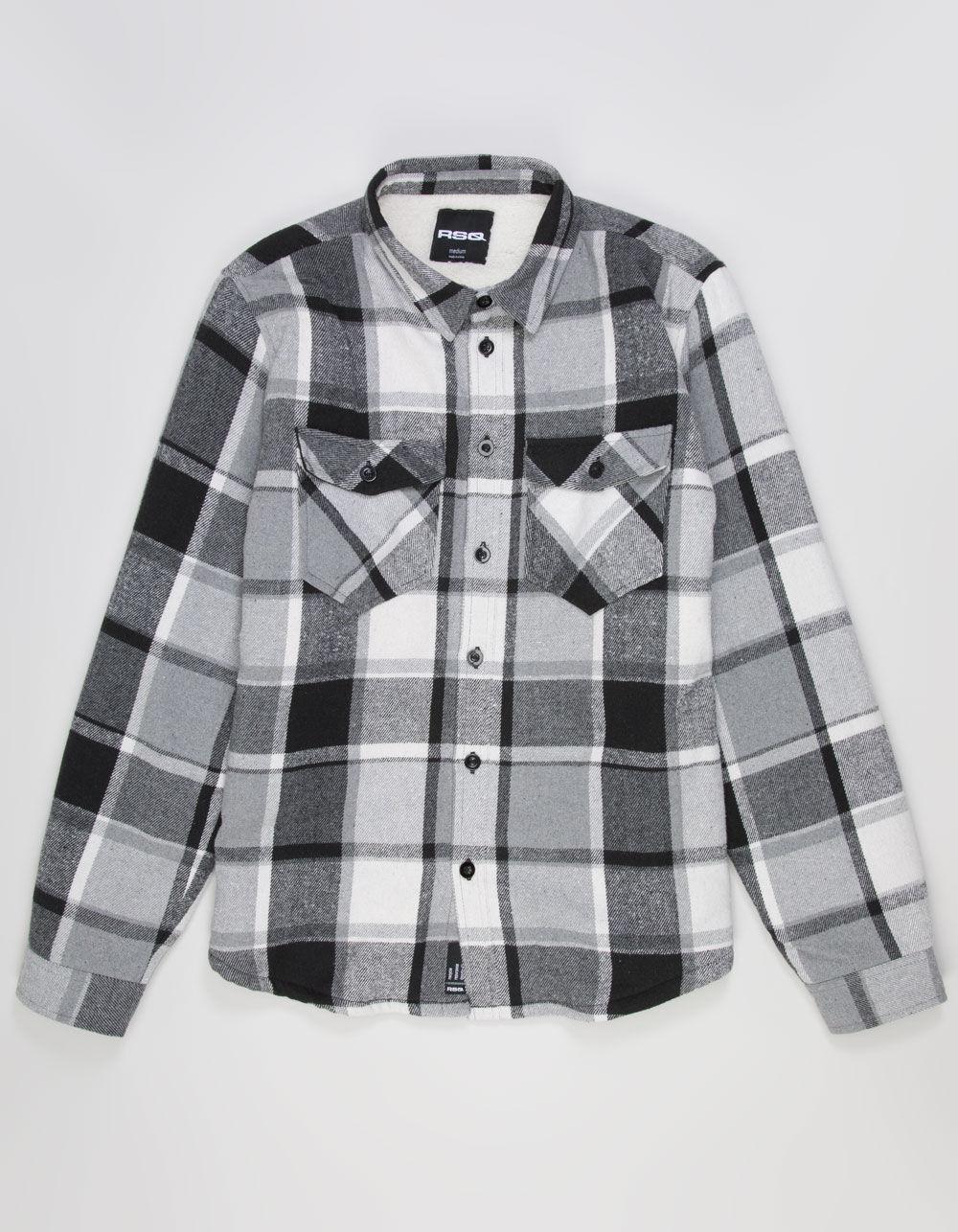 RSQ Mens Plaid Sherpa Jacket Product Image