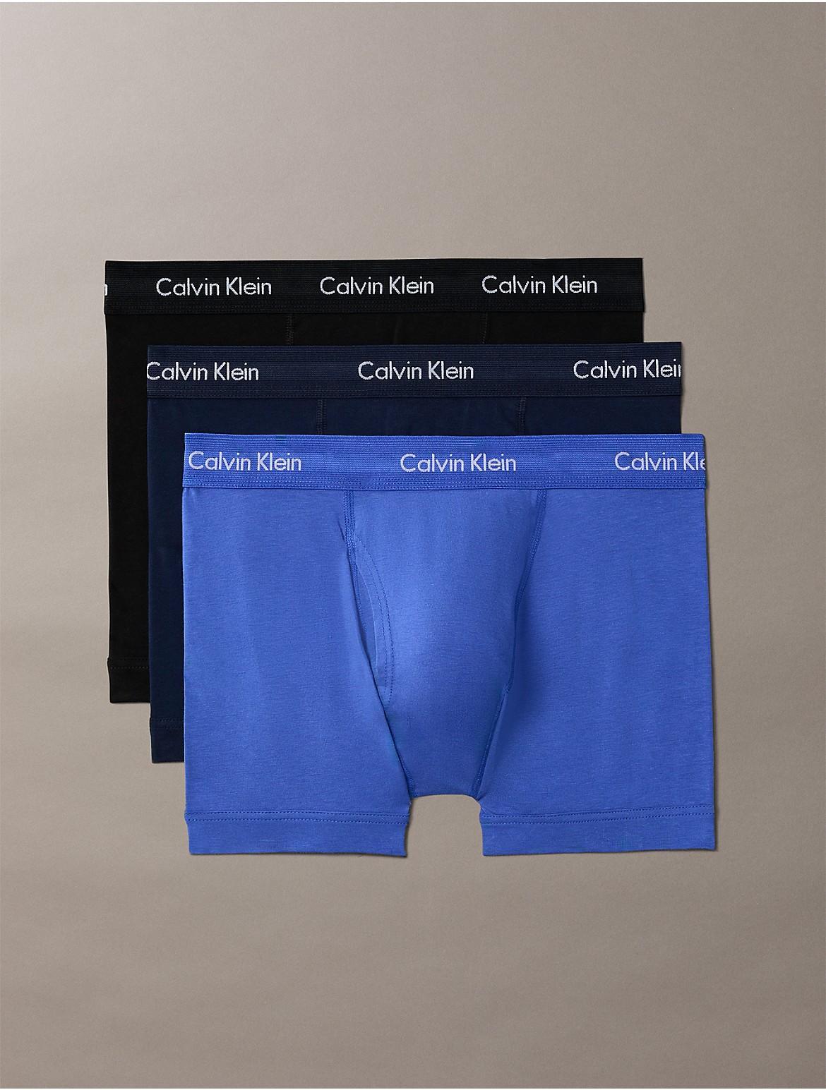 Calvin Klein Mens Cotton Stretch 3 Pack Trunk - Multi Product Image