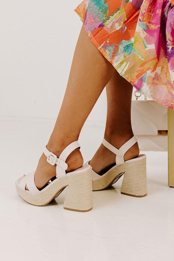 The Leilani Heel In Light Stone Product Image