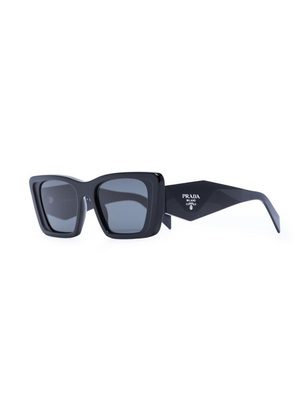 oversized rectangular-frame sunglasses Product Image