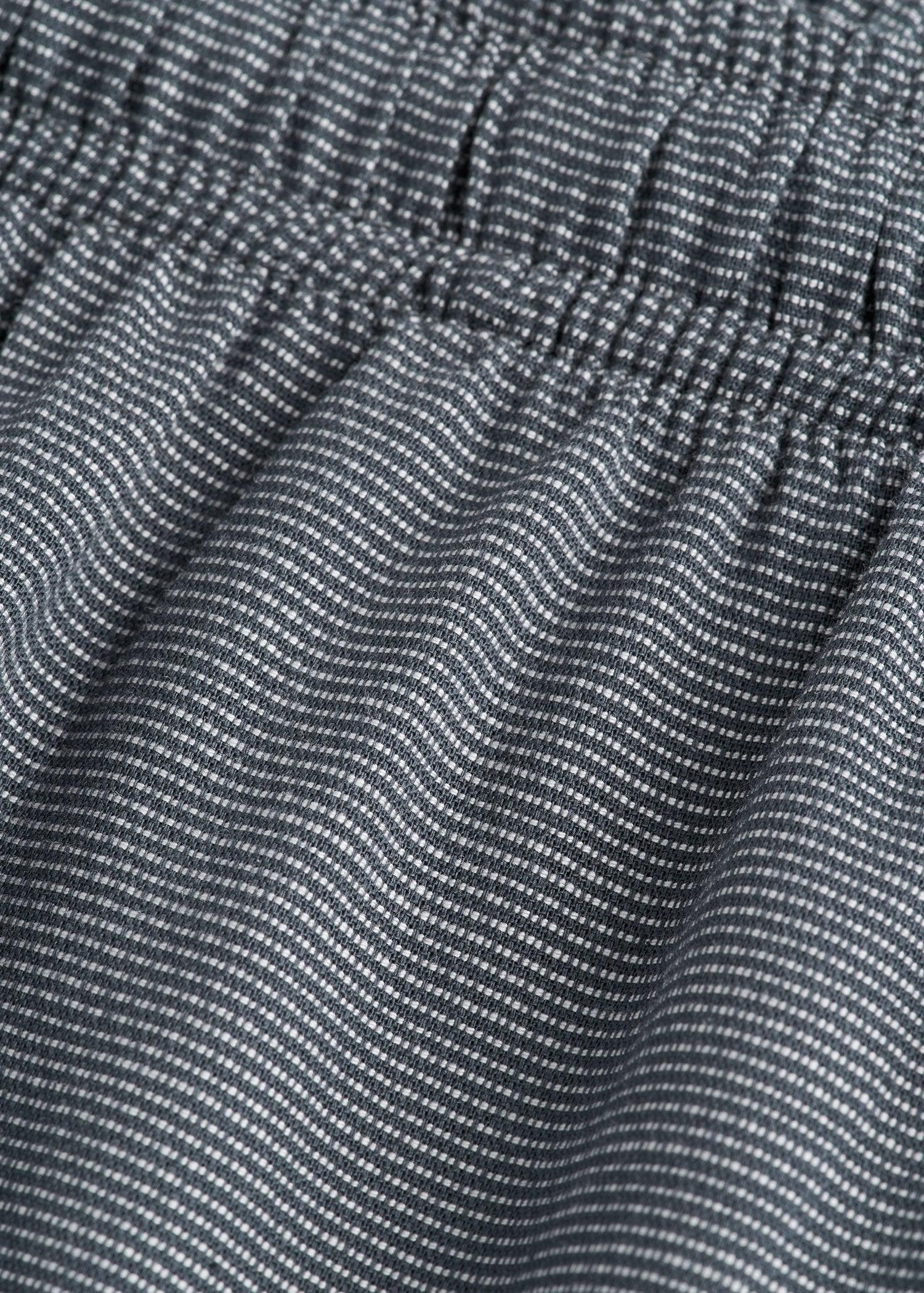 Woven Pajama Pants for Tall Men in Grey Pin Dot Product Image