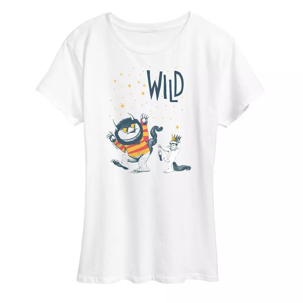 Women's Where The Wild Things Are Wild One Graphic Tee, Size: Small, Beige Product Image