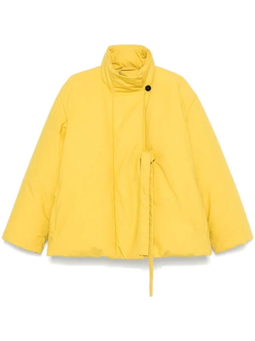 JIL SANDER Down Coat In Yellow Product Image