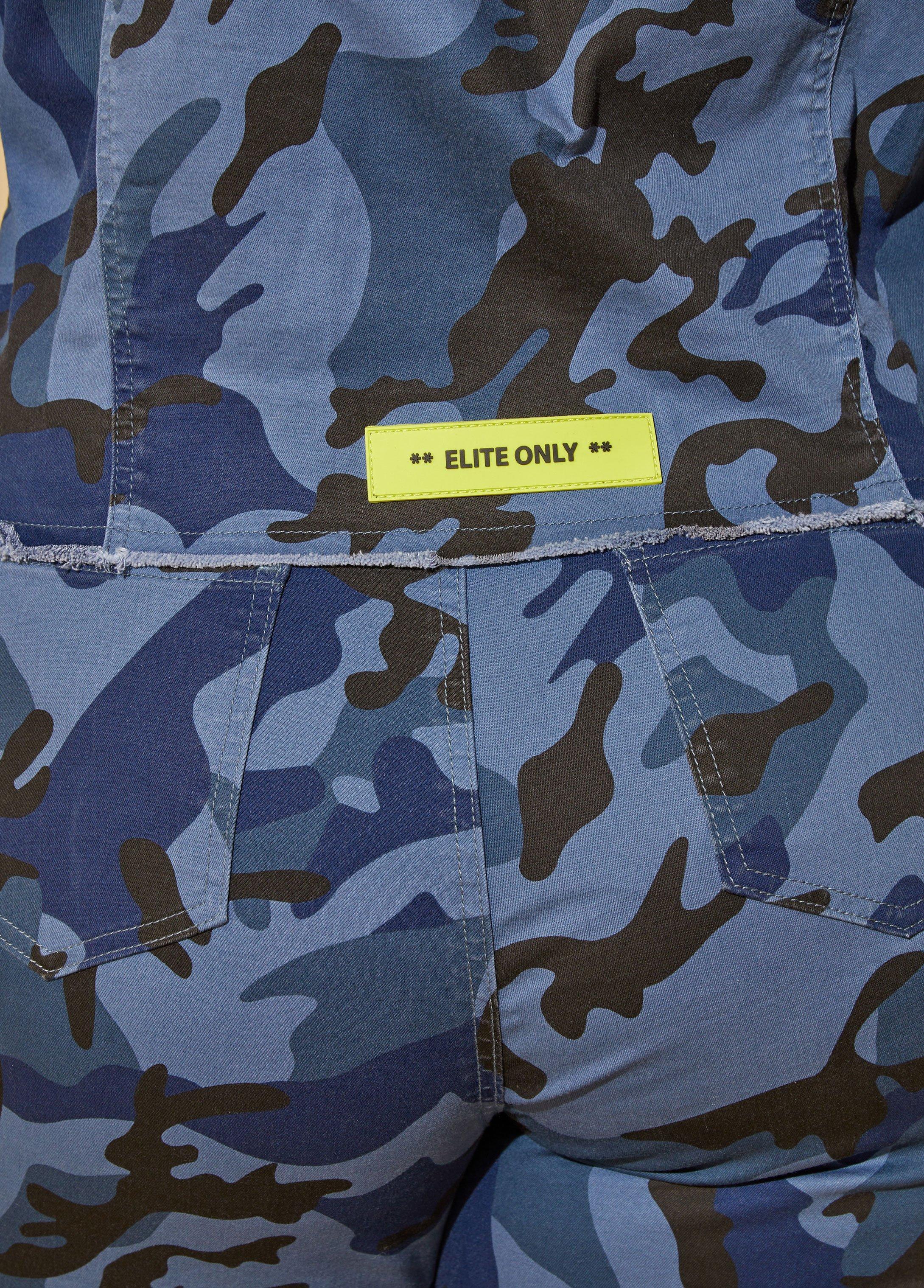 Elite Only Camo Denim Jacket Product Image