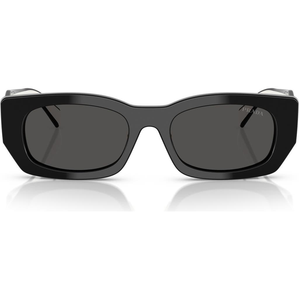 PRADA 53mm Pillow Sunglasses In Black Product Image