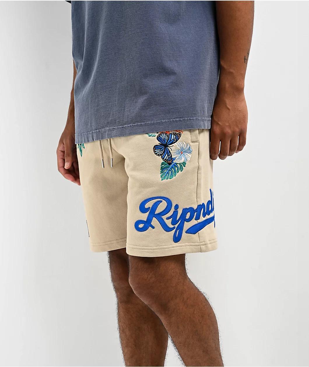 RIPNDIP Los RIPNDIP Off White Sweat Shorts Product Image