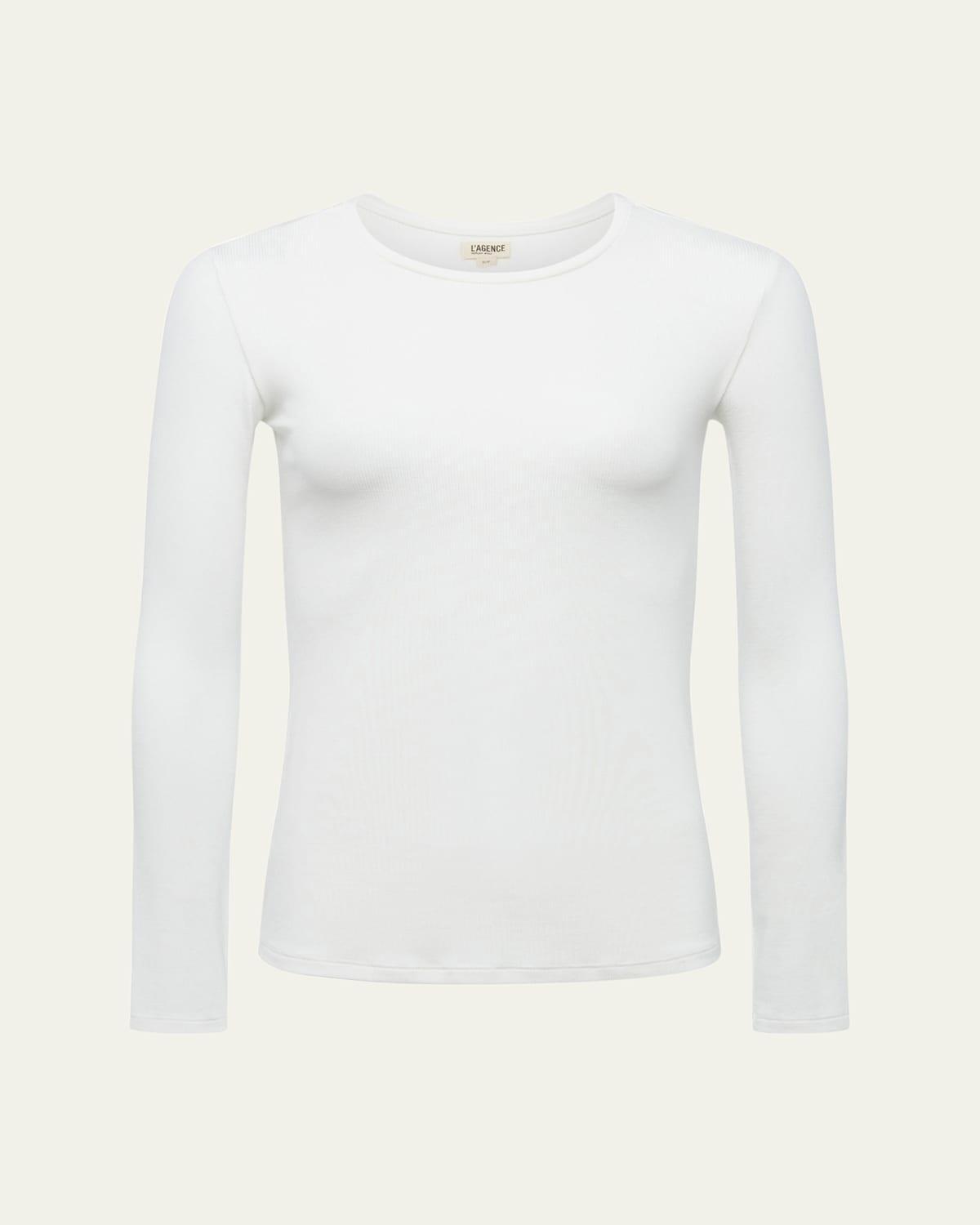 Tess Long-Sleeve Crewneck Tee Product Image