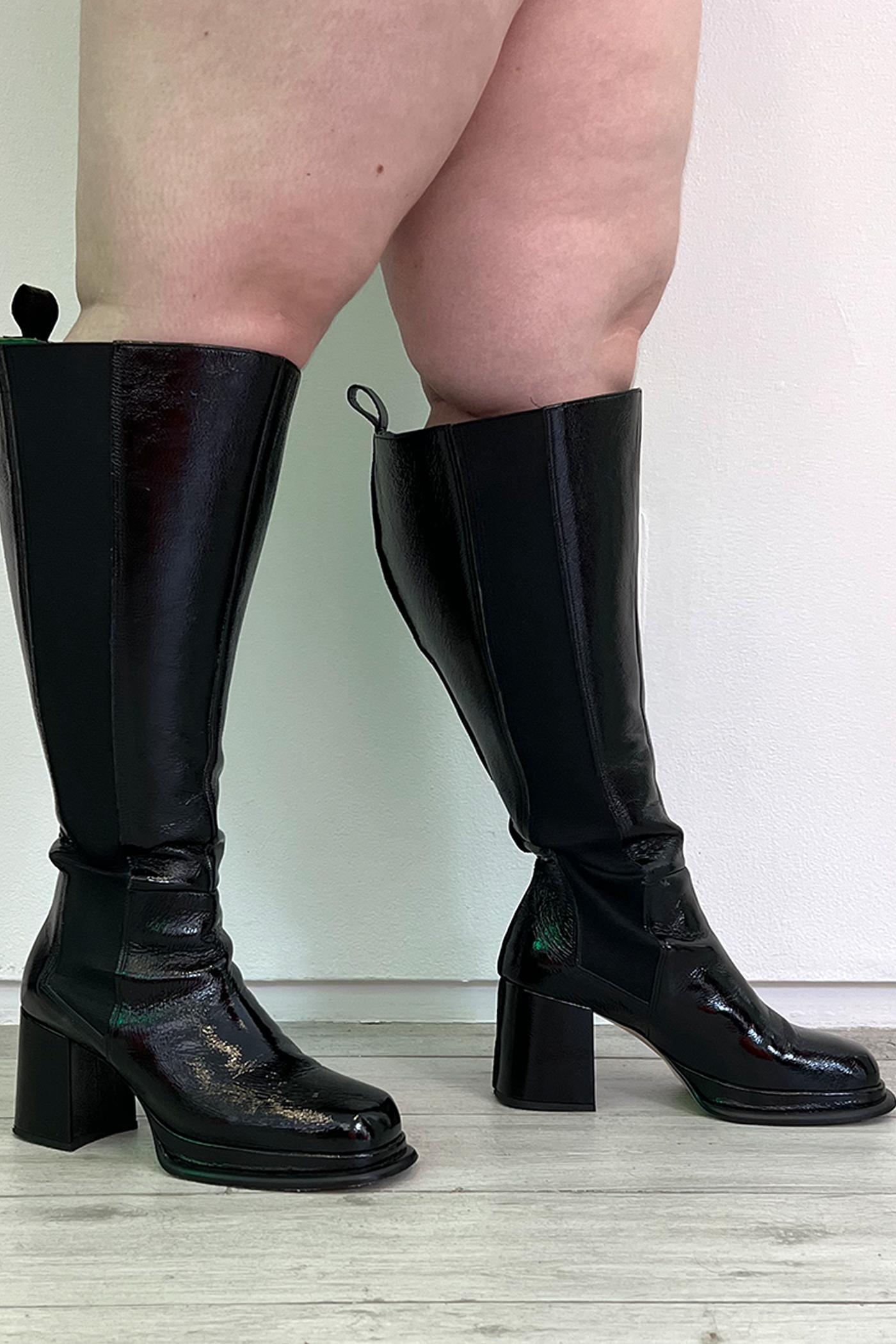 Knee High Boot - Black Product Image