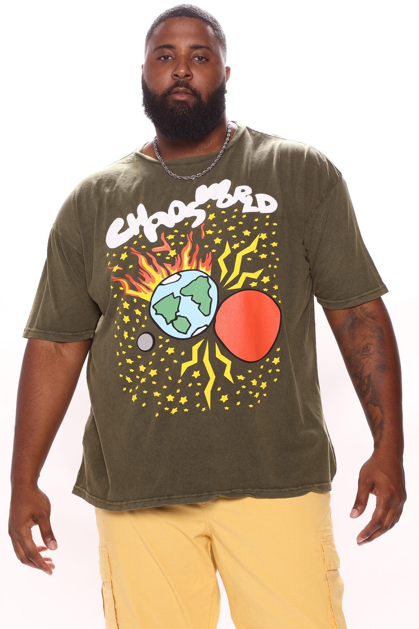 Chaos World Short Sleeve Tee - Olive Product Image