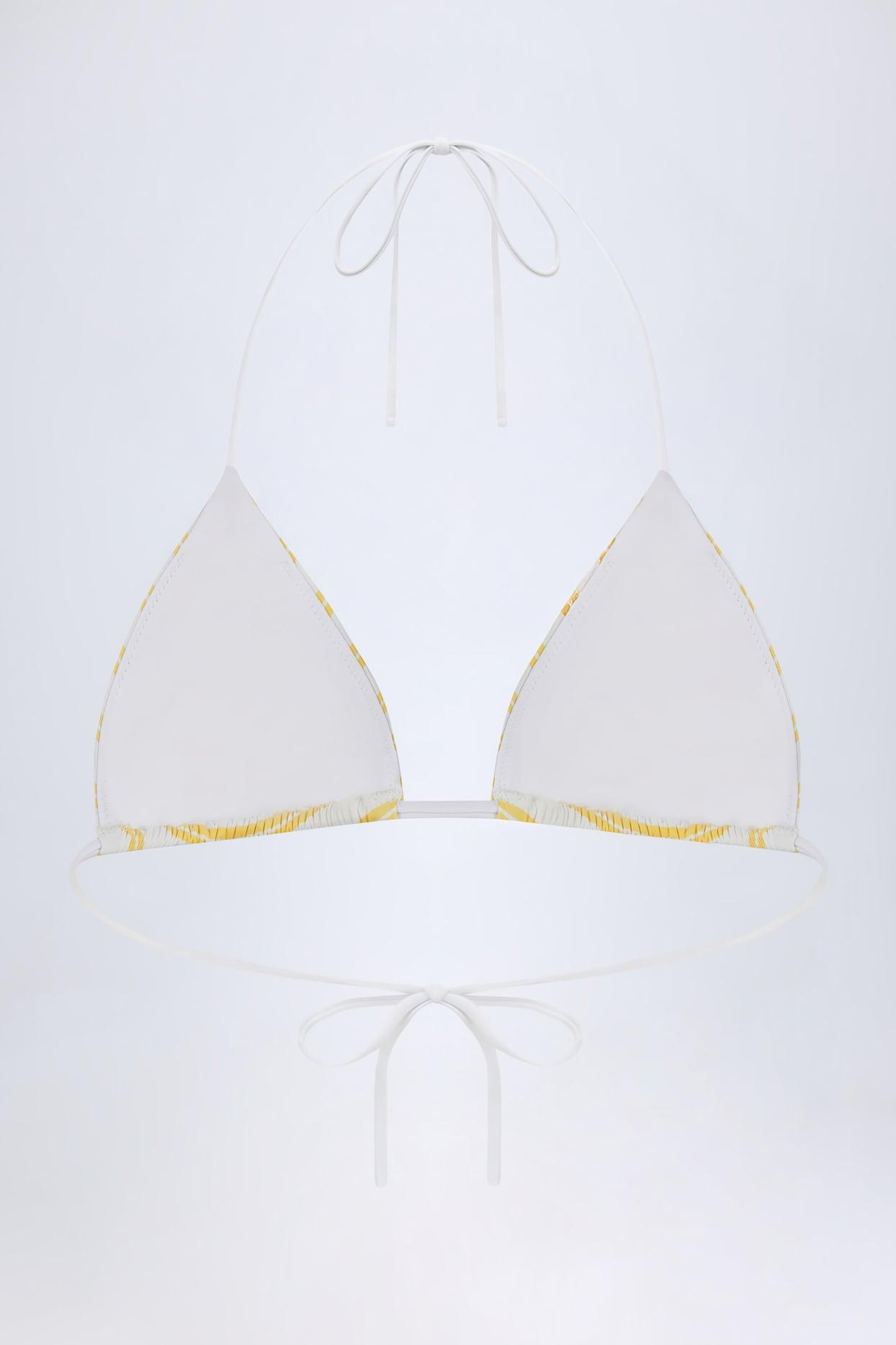 Triangle Bikini Top in Lemon Product Image