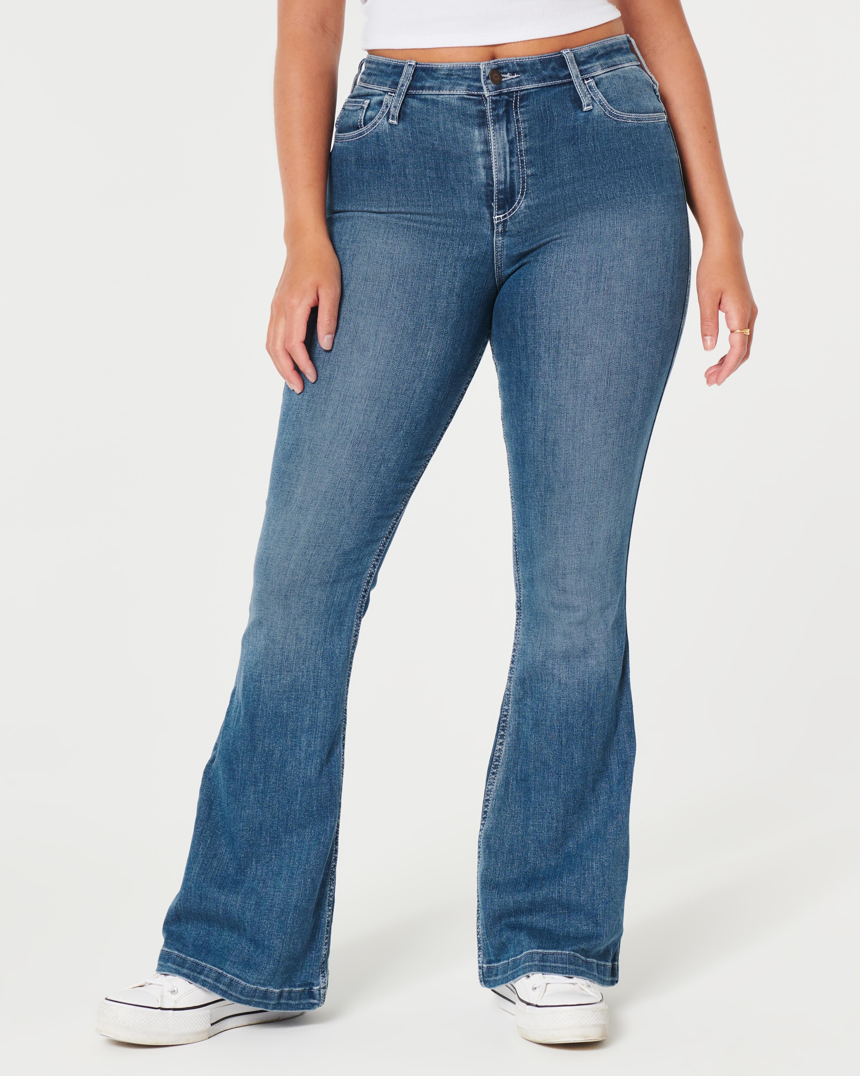 Curvy High-Rise Medium Wash Vintage Flare Jeans Product Image