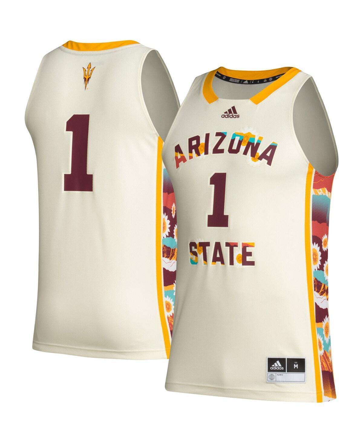 Mens adidas #1 Khaki Arizona State Sun Devils Honoring Black Excellence Basketball Jersey - Khaki Product Image