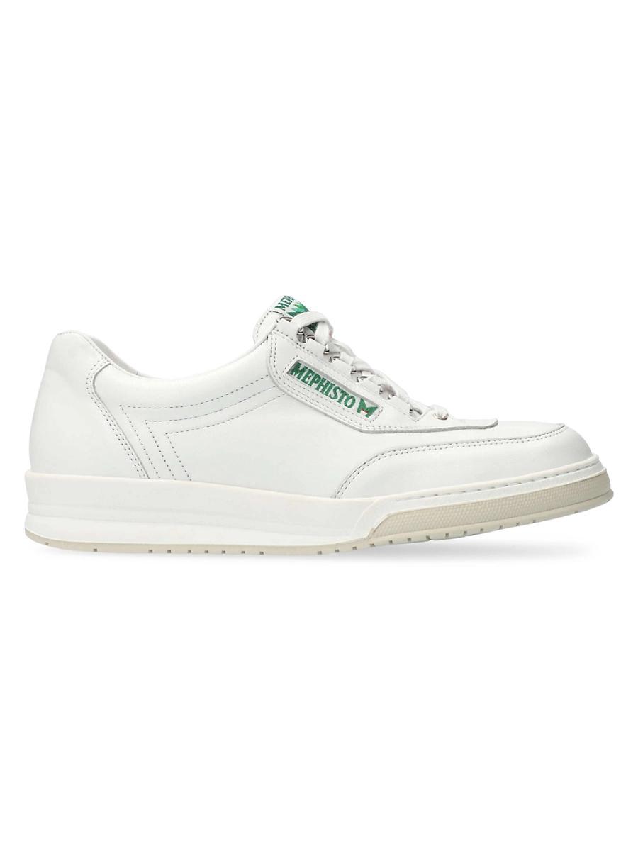 Mens Match Leather Tennis Sneakers Product Image