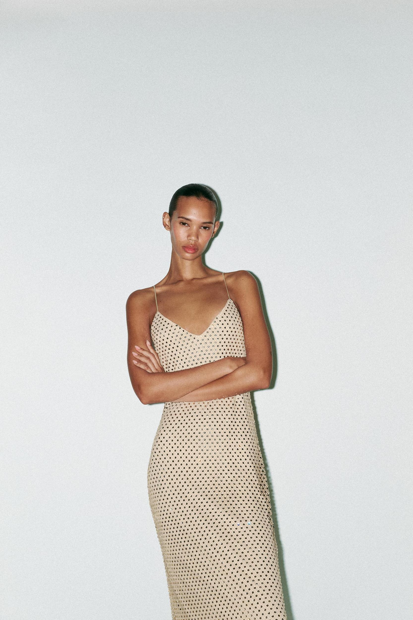 RHINESTONE MAXI DRESS Product Image