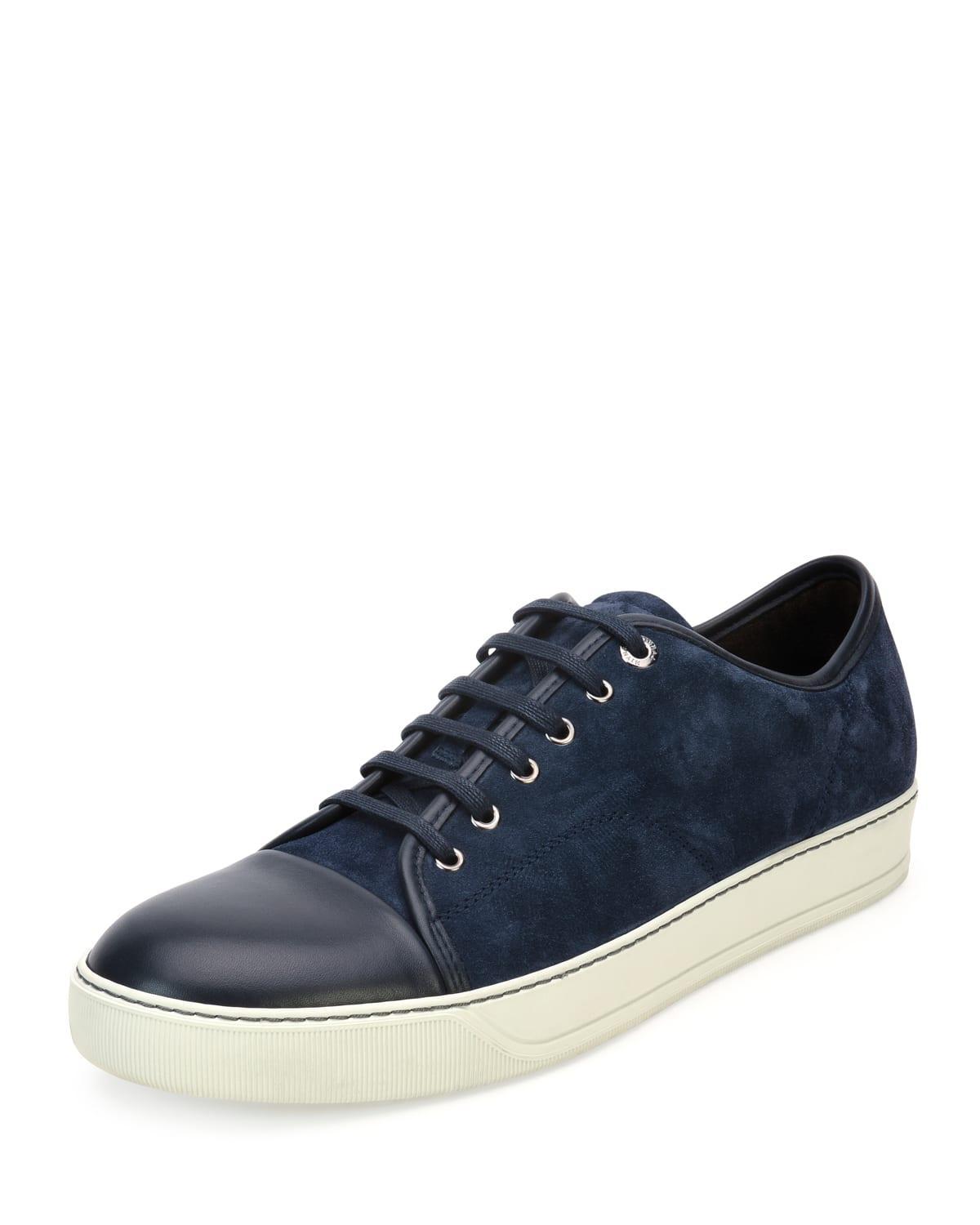 Men's Matte Cap-Toe Low-Top Sneakers Product Image