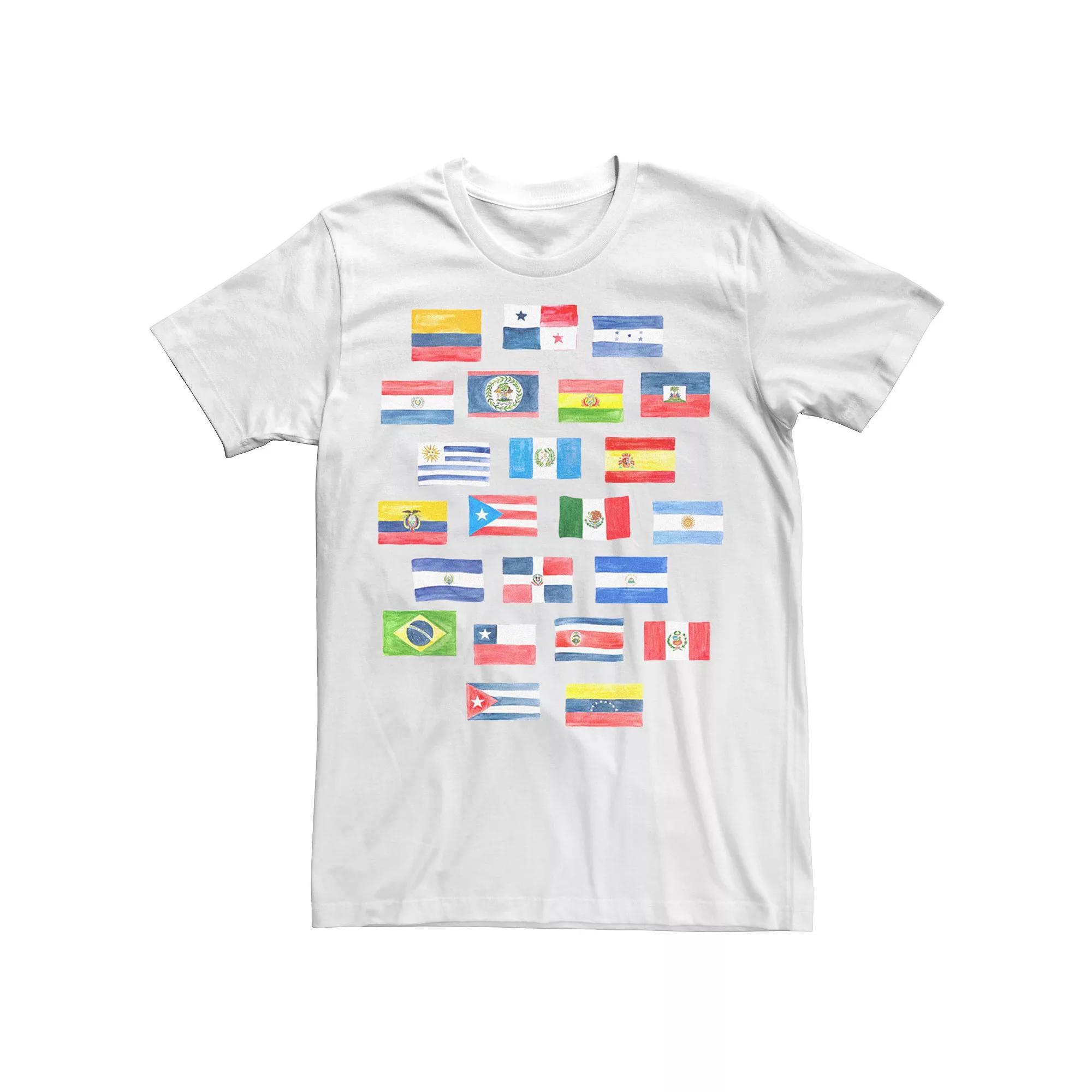Men's Hispanic Heritage Flag Collage Tee,  Product Image