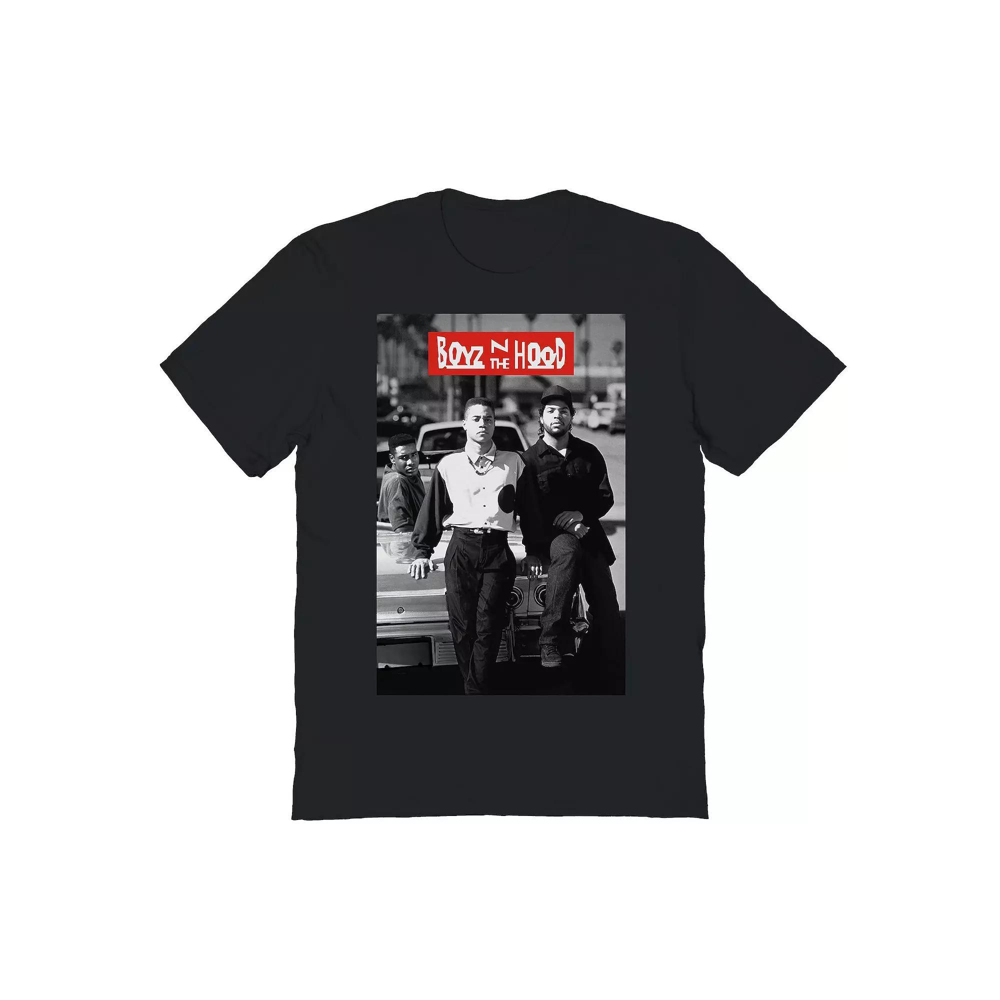 Men's Boyz N The Hood Black and White Graphic Tee, Size: XL Product Image