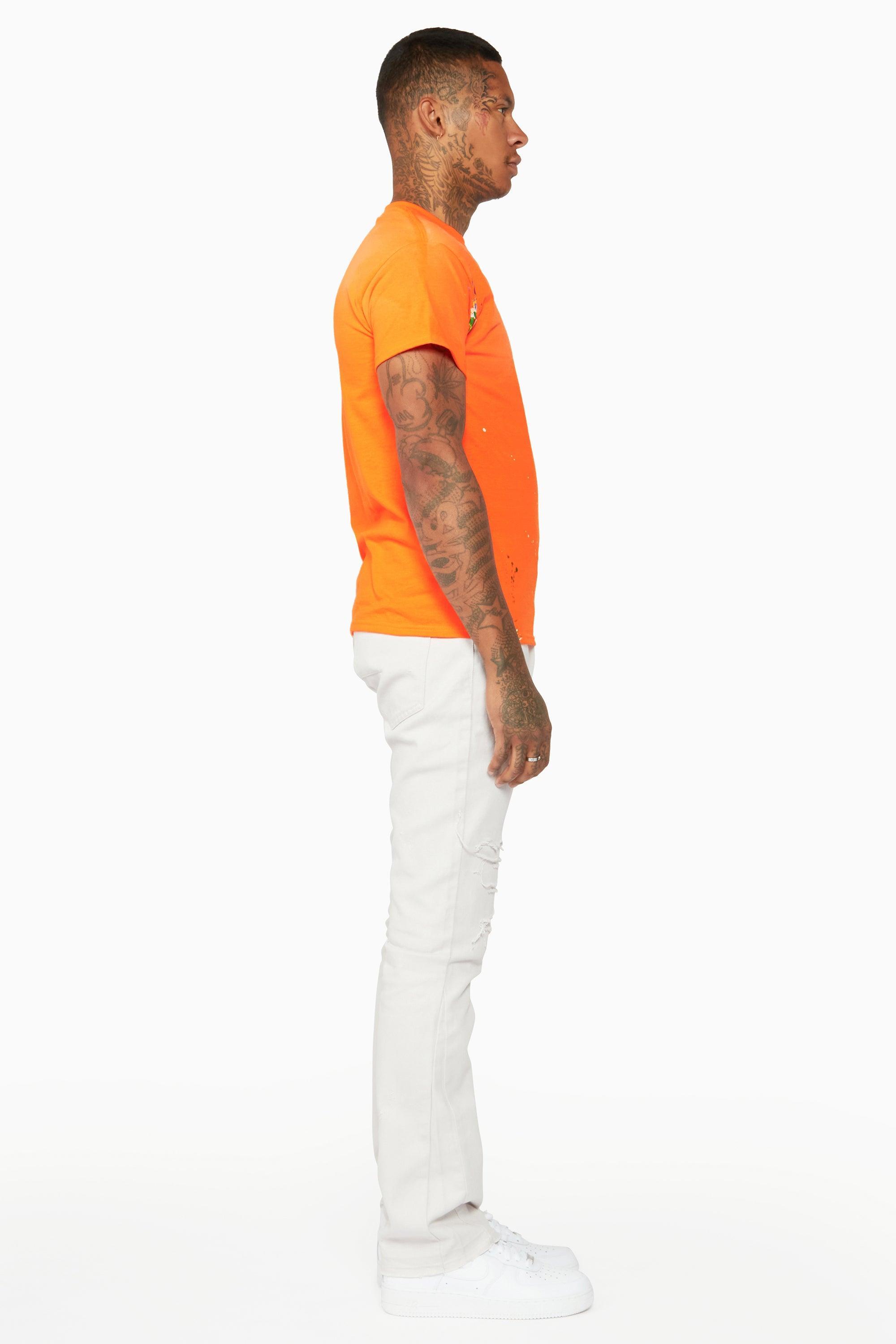 Palmer Orange Graphic T-Shirt Male Product Image