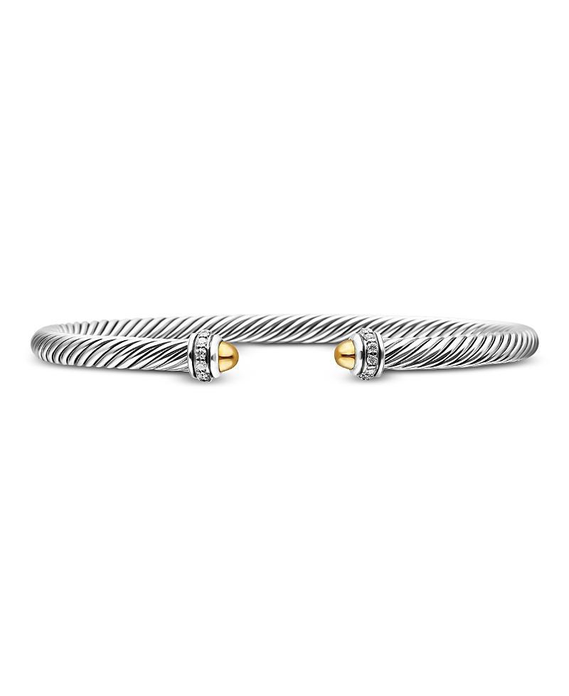 Cable Bracelet w/ 18k Gold & Diamond Product Image