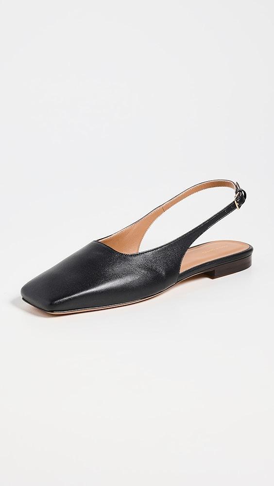 Mansur Gavriel Square Toe Slingback Flats | Shopbop Product Image