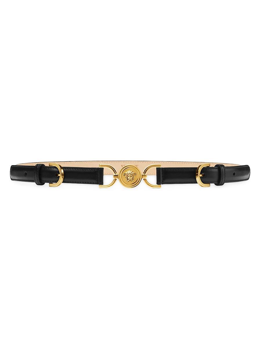 Medusa 95 Skinny Leather Belt Product Image