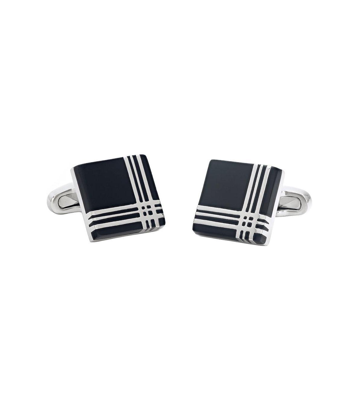 Mens Plaid Cuff Links Product Image