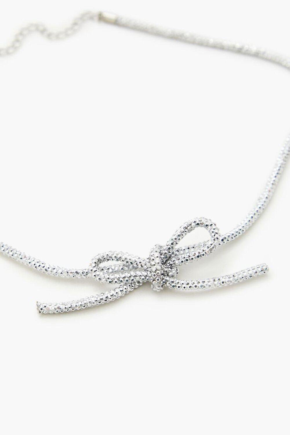 Rhinestone Bow Choker Necklace | Forever 21 Product Image