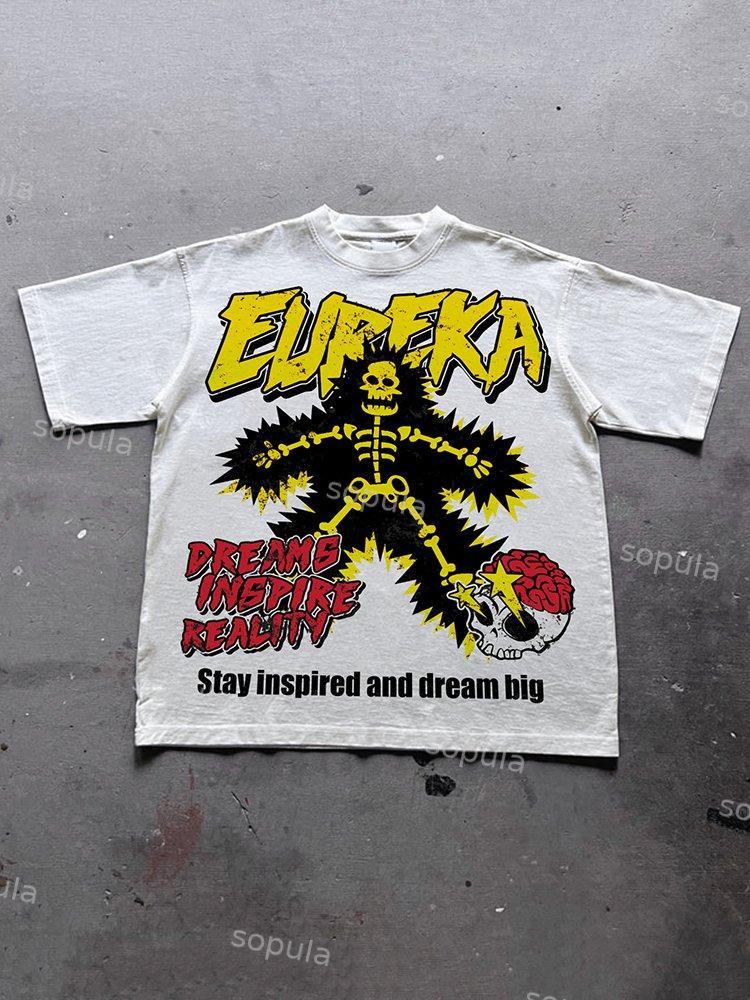 Sopula Dreams Inspire Reality Graphic Cotton T-Shirt Product Image