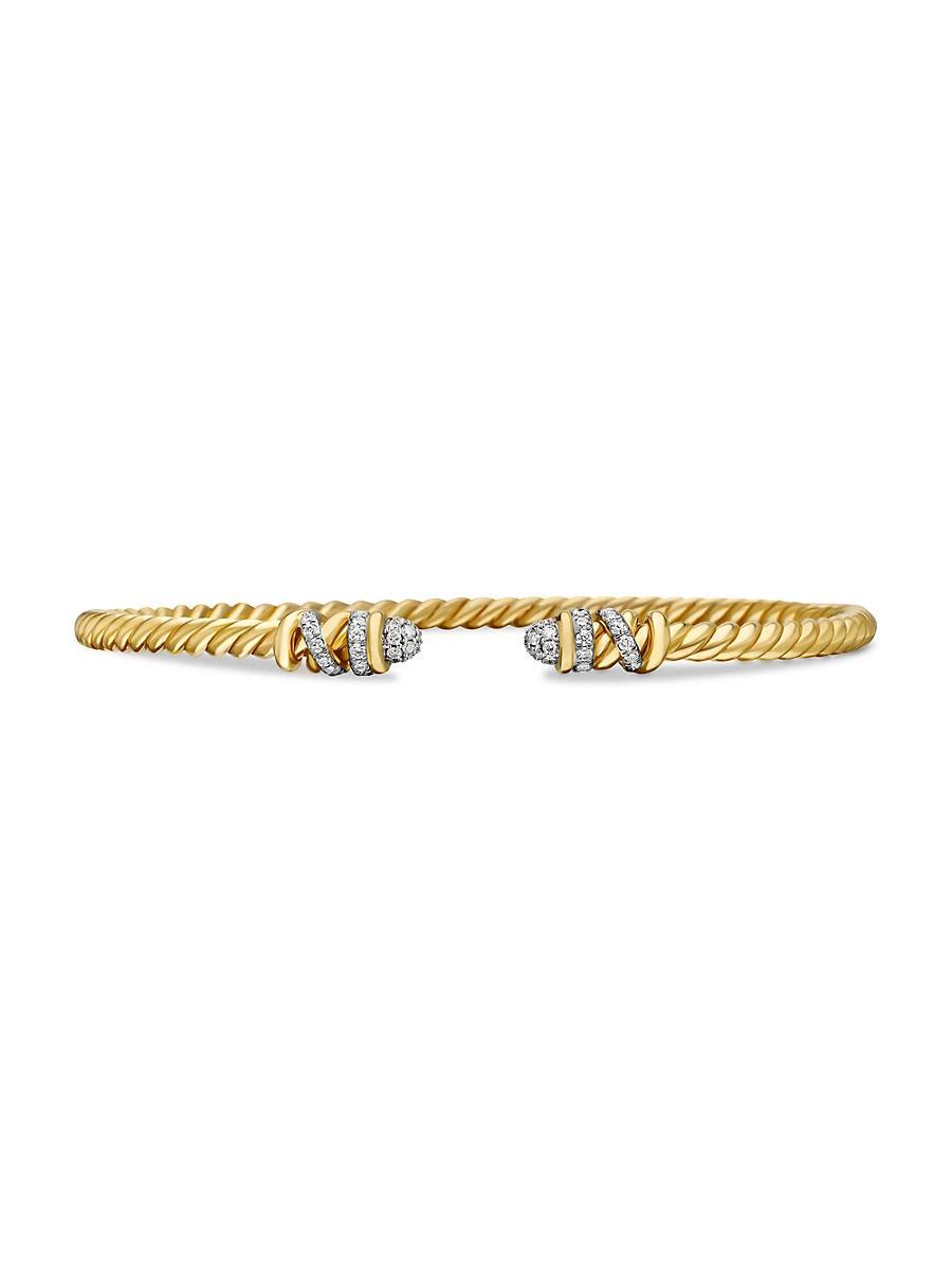 Womens Helena End Station Bracelet in 18K Yellow Gold with Diamonds Product Image